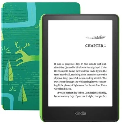 Amazon Kindle Paperwhite 5 16GB Kids Edition - Preto (incl. Capa Emerald Forest)