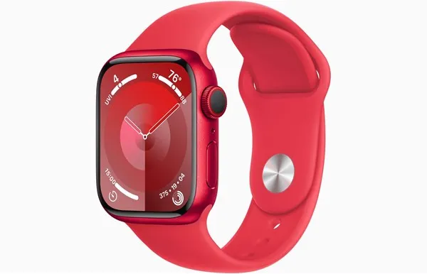 Apple Watch Series 9 GPS + Cellular 41mm - (PRODUCT)RED Caixa de Alumínio com Pulseira Esportiva (PRODUCT)RED - P/M