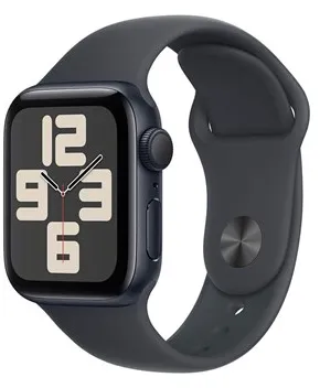 Apple Watch SE GPS 40mm - Caixa de alumínio Midnight com pulseira esportiva Midnight - M/L